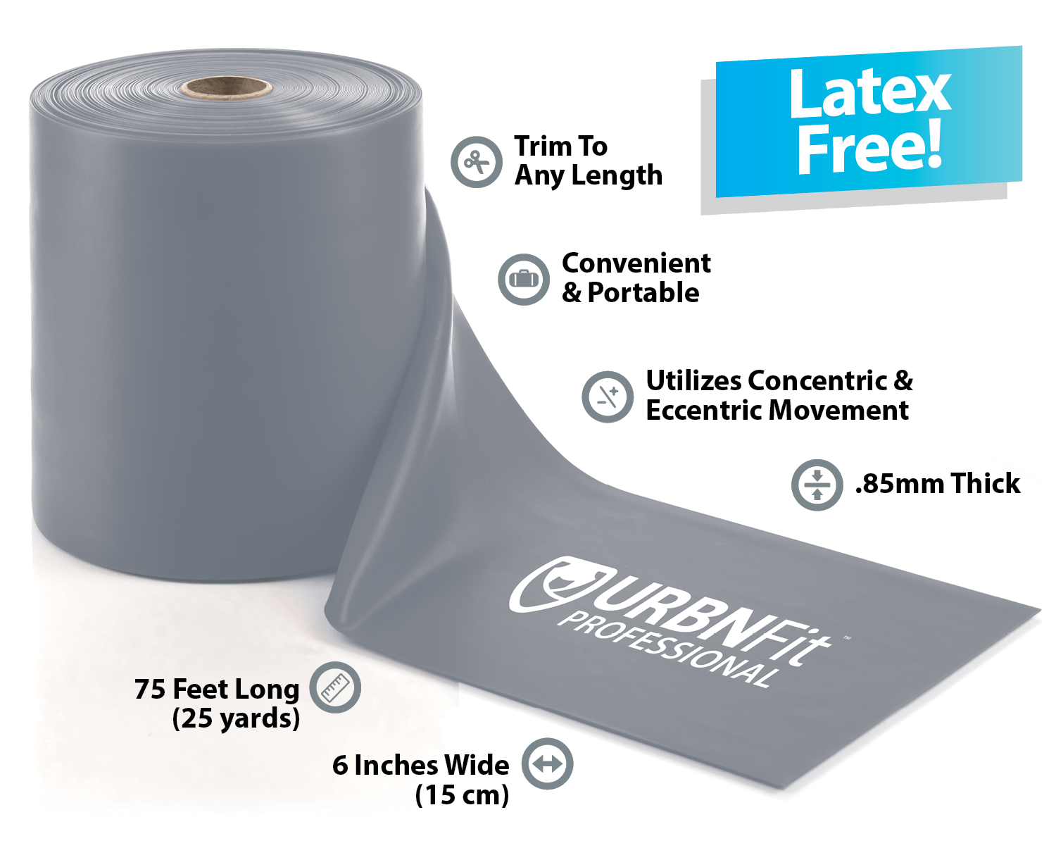 Professional Resistance Band Roll (Bulk) - URBNFit