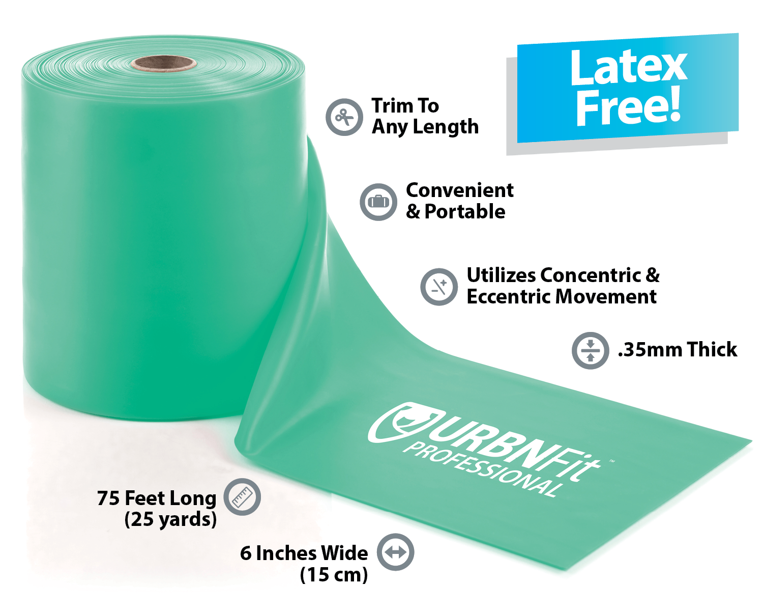 Professional Resistance Band Roll (Bulk) - URBNFit