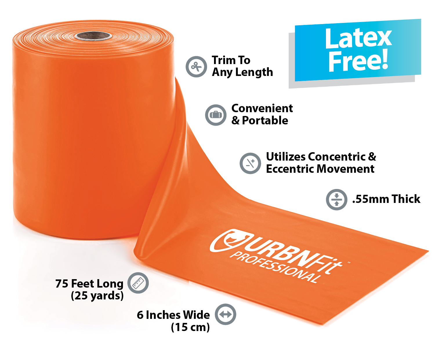 Professional Resistance Band Roll (Bulk) - URBNFit