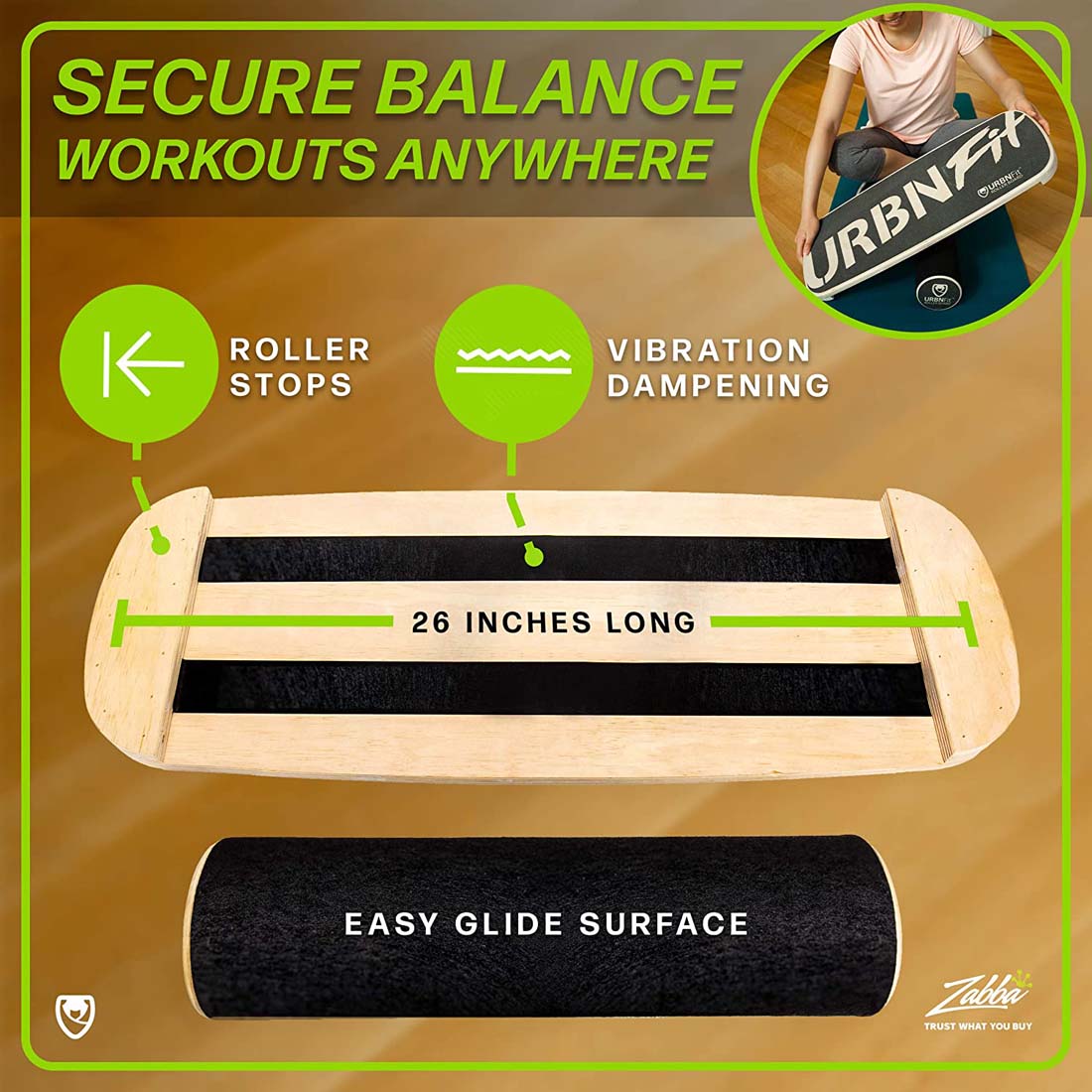 Roller Board Balance Trainer